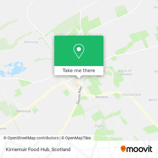 Kirriemuir Food Hub map