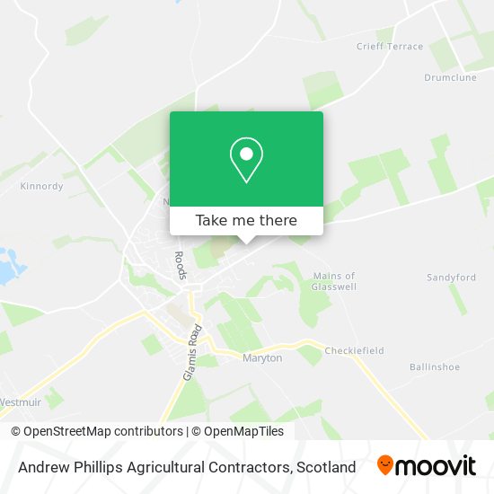 Andrew Phillips Agricultural Contractors map