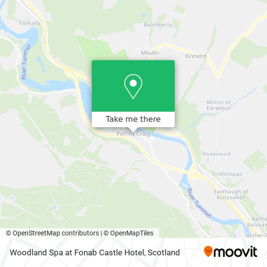 Woodland Spa at Fonab Castle Hotel map