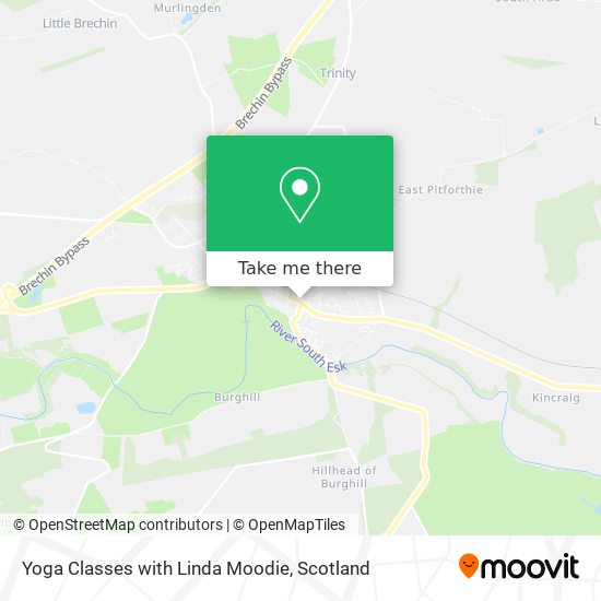 Yoga Classes with Linda Moodie map