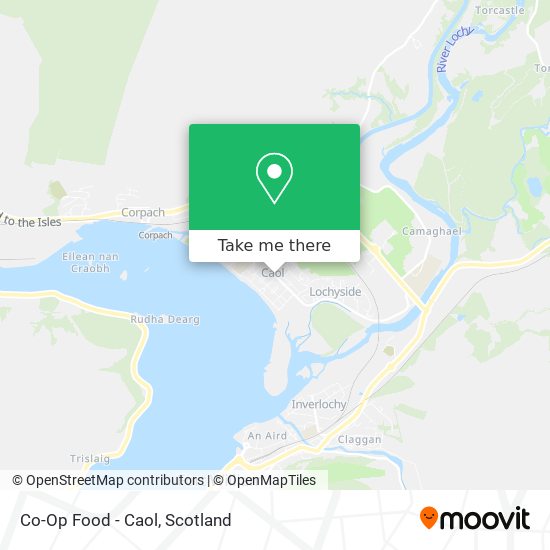 Co-Op Food - Caol map