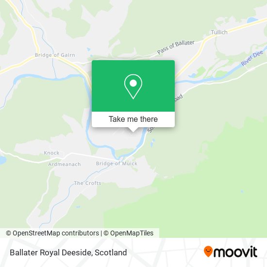 Ballater Royal Deeside map