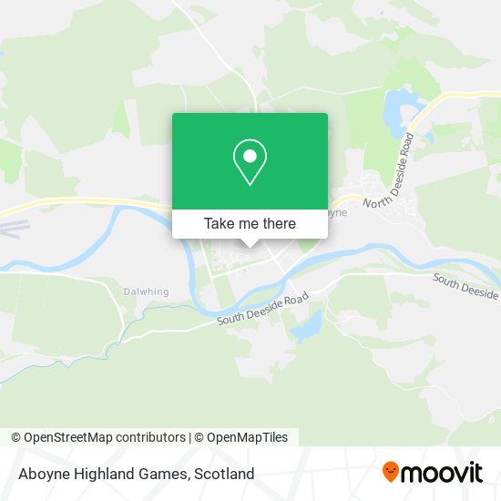 Aboyne Highland Games map