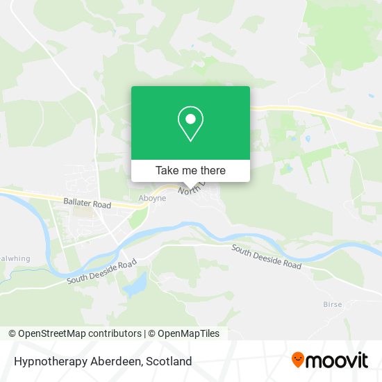 Hypnotherapy Aberdeen map