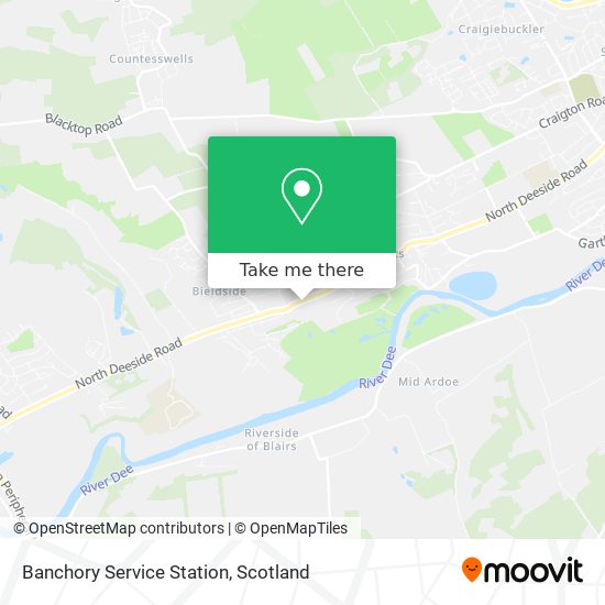 Banchory Service Station map