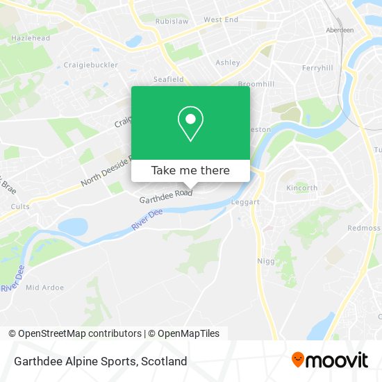 Garthdee Alpine Sports map