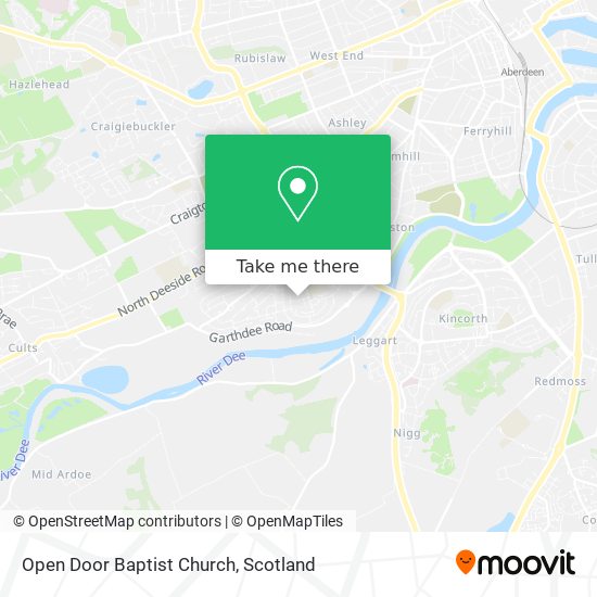 Open Door Baptist Church map