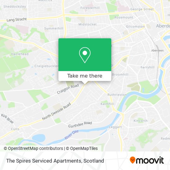 The Spires Serviced Apartments map
