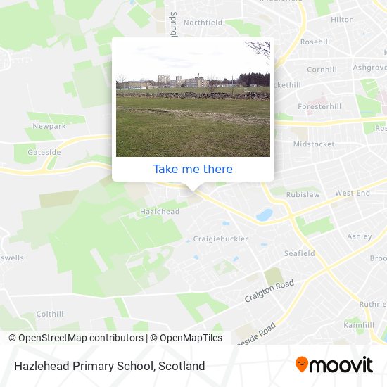 Hazlehead Primary School map