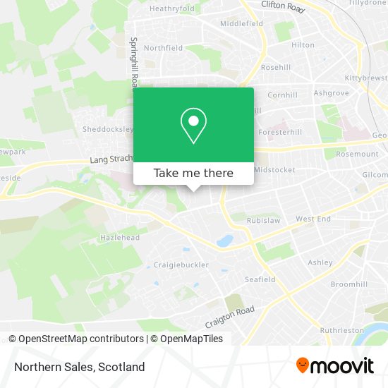 Northern Sales map
