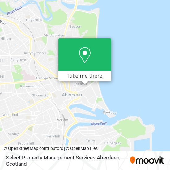 Select Property Management Services Aberdeen map