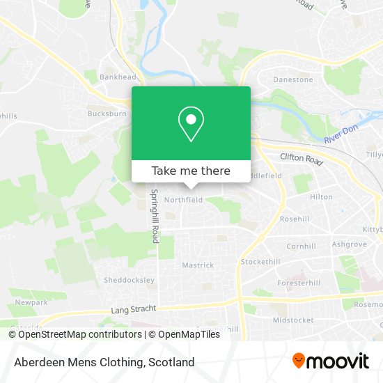 Aberdeen Mens Clothing map