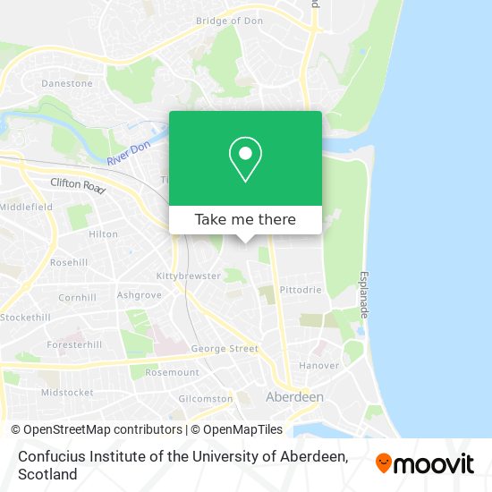 Confucius Institute of the University of Aberdeen map