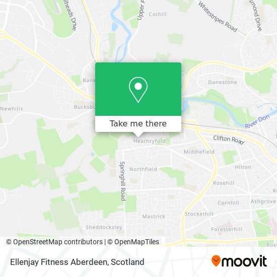 Ellenjay Fitness Aberdeen map