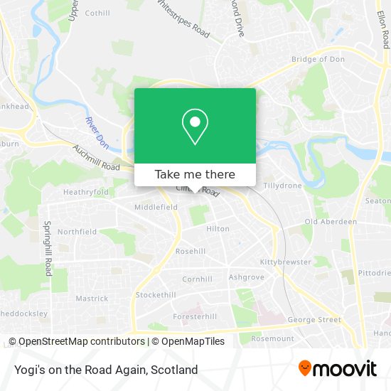 Yogi's on the Road Again map