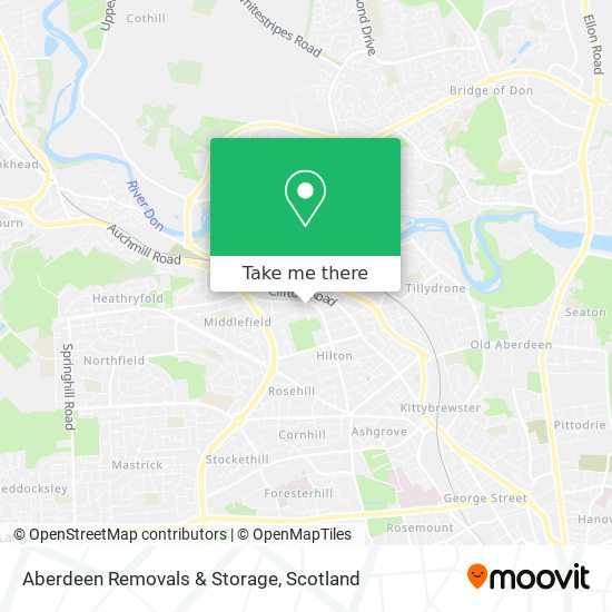 Aberdeen Removals & Storage map