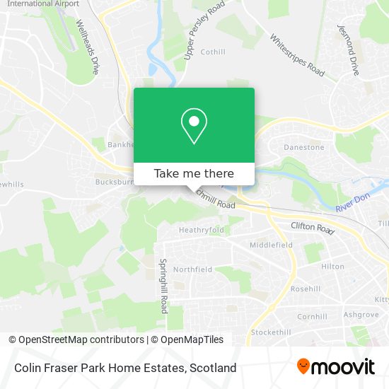 Colin Fraser Park Home Estates map