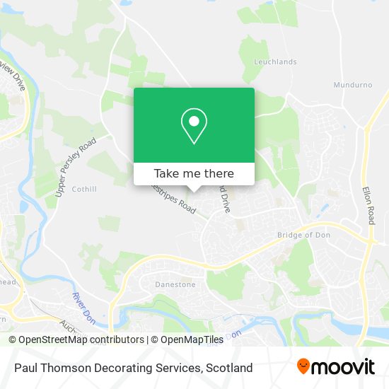 Paul Thomson Decorating Services map