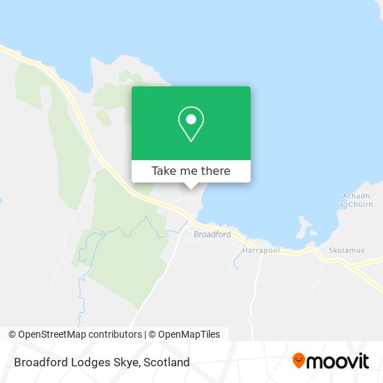 Broadford Lodges Skye map