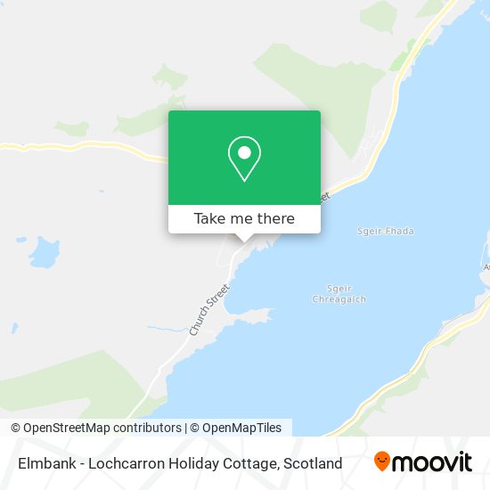 Elmbank - Lochcarron Holiday Cottage map