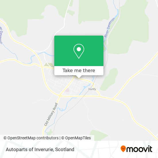 Autoparts of Inverurie map