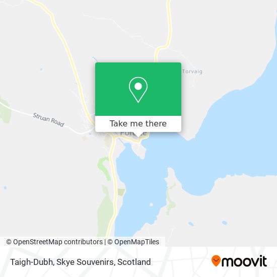 Taigh-Dubh, Skye Souvenirs map