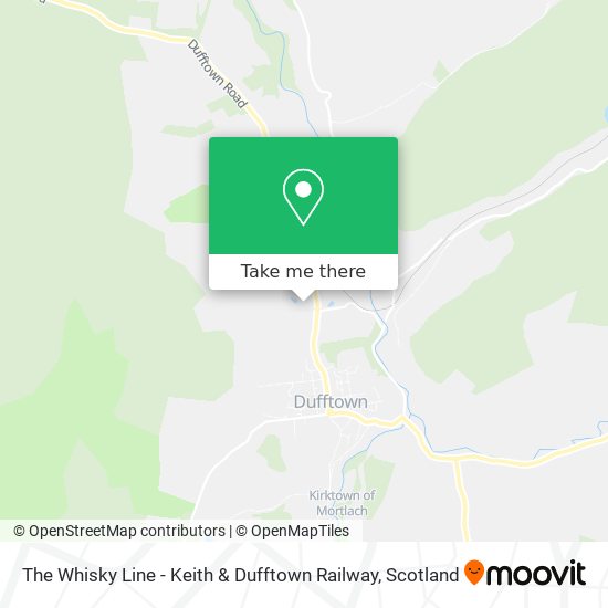 The Whisky Line - Keith & Dufftown Railway map