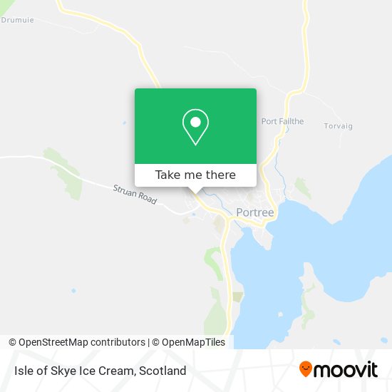 Isle of Skye Ice Cream map