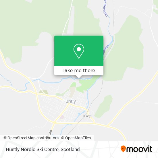 Huntly Nordic Ski Centre map