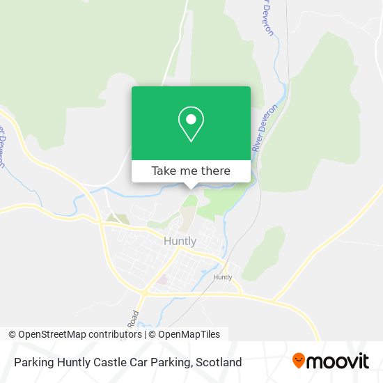 Parking Huntly Castle Car Parking map