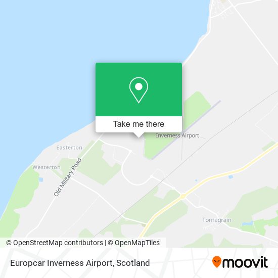 Europcar Inverness Airport map