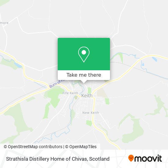 Strathisla Distillery Home of Chivas map