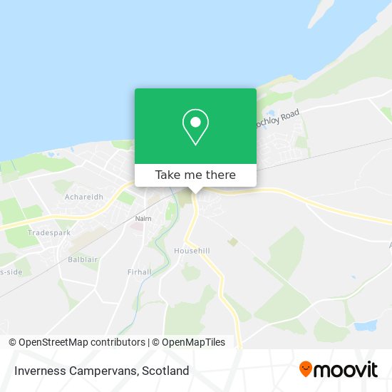 Inverness Campervans map