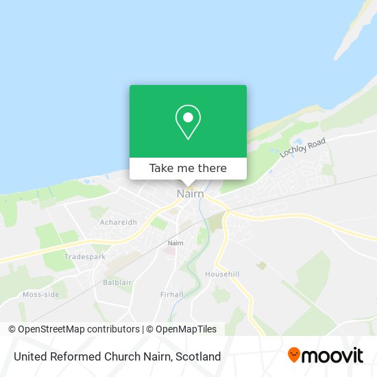 United Reformed Church Nairn map