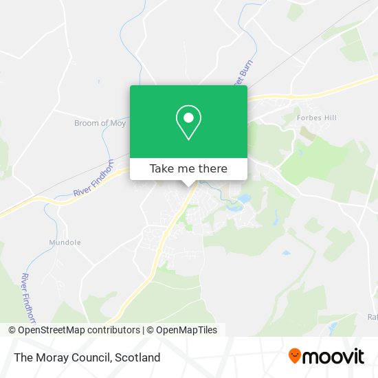 The Moray Council map