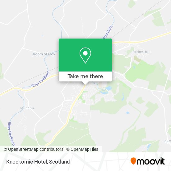 Knockomie Hotel map