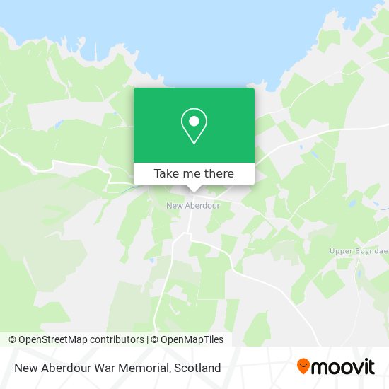 New Aberdour War Memorial map