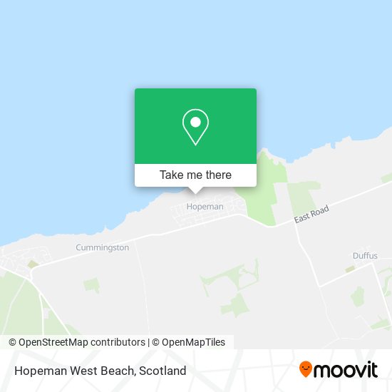 Hopeman West Beach map