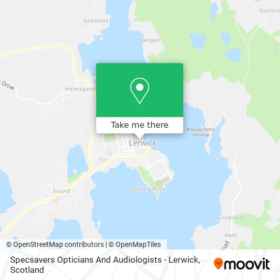 Specsavers Opticians And Audiologists - Lerwick map