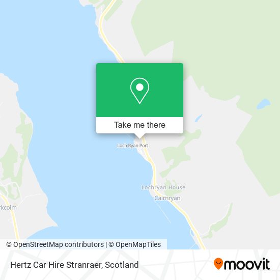 Hertz Car Hire Stranraer map