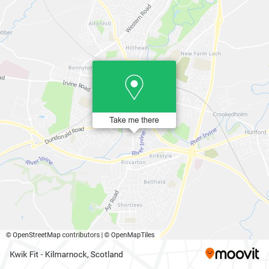 Kwik Fit - Kilmarnock map