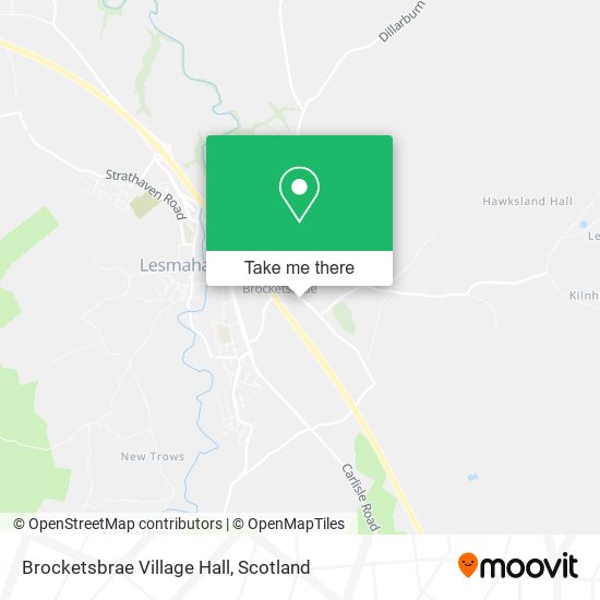 Brocketsbrae Village Hall map