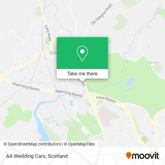 AA Wedding Cars map