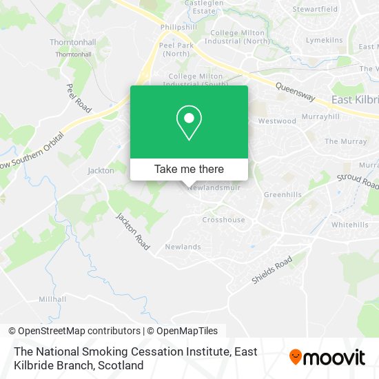 The National Smoking Cessation Institute, East Kilbride Branch map