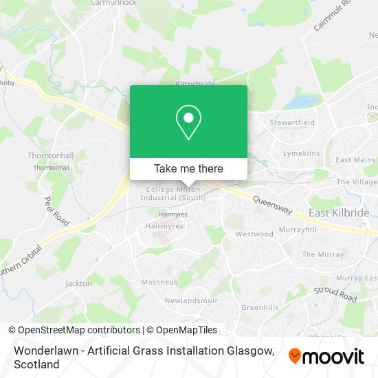 Wonderlawn - Artificial Grass Installation Glasgow map