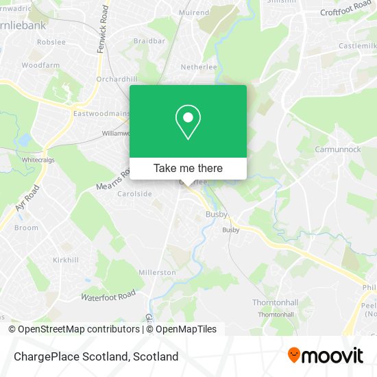 ChargePlace Scotland map