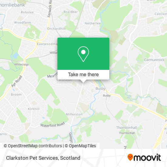 Clarkston Pet Services map