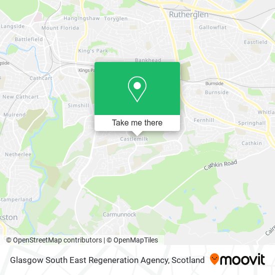 Glasgow South East Regeneration Agency map