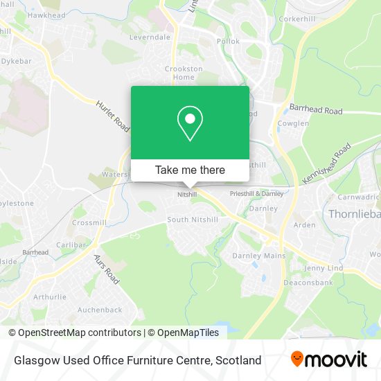 Glasgow Used Office Furniture Centre map