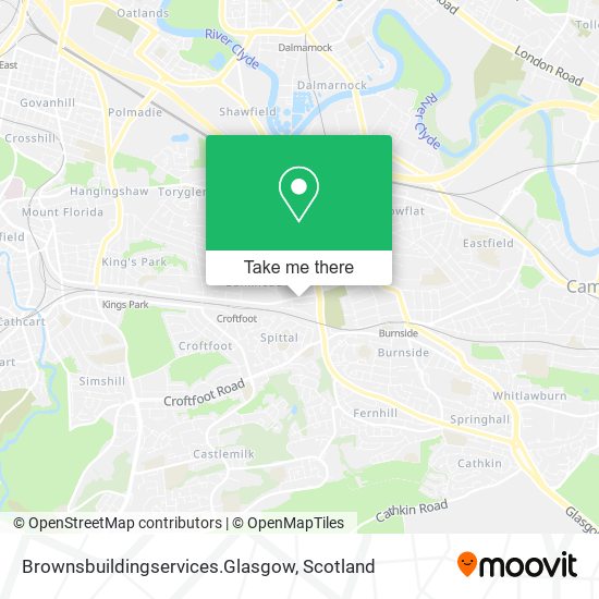 Brownsbuildingservices.Glasgow map